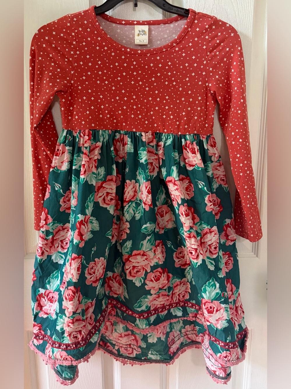 WILD FLOWERS DRESS POCKETFUL OF WONDER JUBILEE HIGH/LOW BALLET LONG SLEEVE